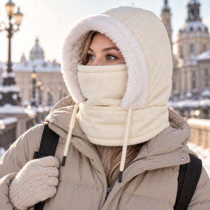 Balaclava Hue - Vinterhue med Plysfoer og Ansigtsbeskyttelse - Justerbar – 10