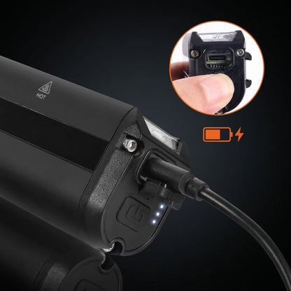 Cykellygte LED USB-C-ladestik med ladekabel
