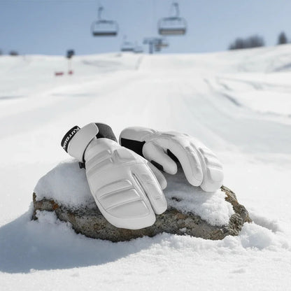 Skihandsker med Foer - 3 Fingre eller 5 Fingre - Med Håndledsstrop – 6