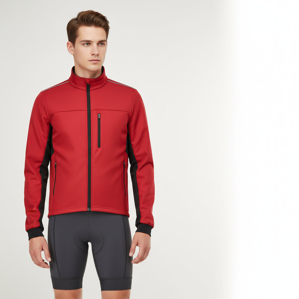 Cykeljakke herre i lyseblå på model