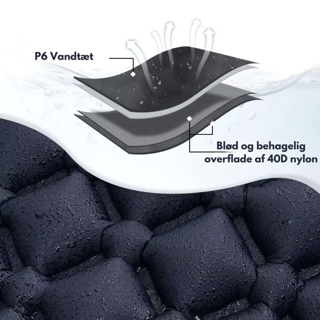 Udendørs nylon-soveunderlag - camping - indbygget pumpe