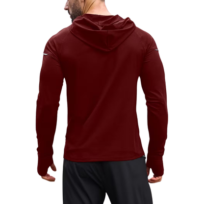 Herre reflekterende sportshoodie – slim fit – langærmet