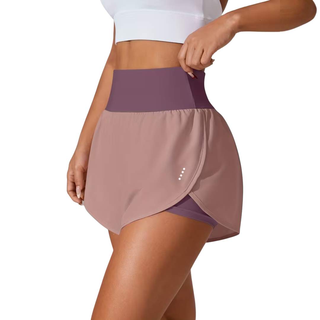 Dame Sportsshorts – Bred Linning – Indbygget Indershorts