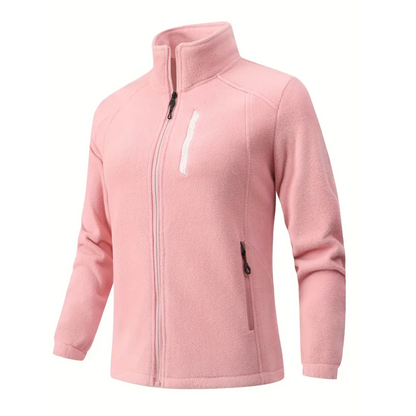Dame outdoor fleecejakke – varm foret – efterår & vinter