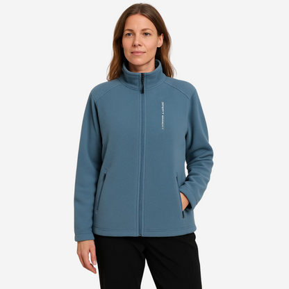 Dame outdoor fleecejakke – varm foret – efterår & vinter