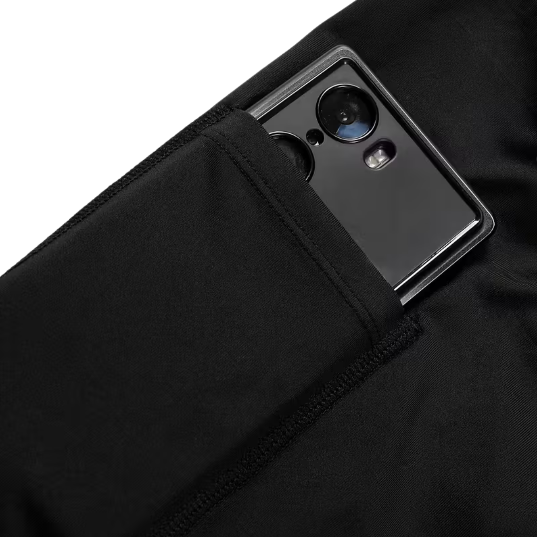Herre Sportshorts – Geometrisk Design & Sidelommer