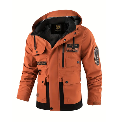 Herre Vattert Outdoor Jakke – Avtagbar Hetta – Høst & Vinter
