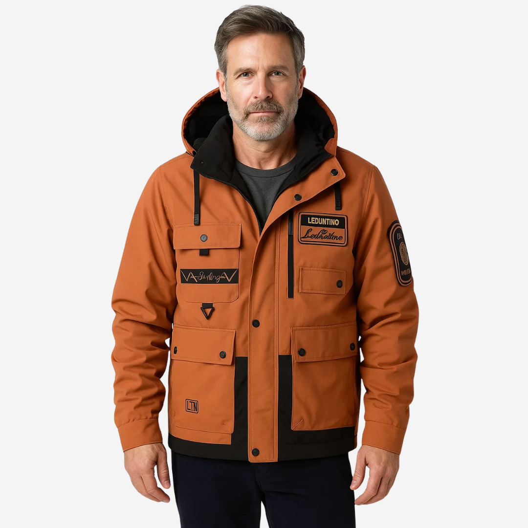 Herre Vattert Outdoor Jakke – Avtagbar Hetta – Høst & Vinter