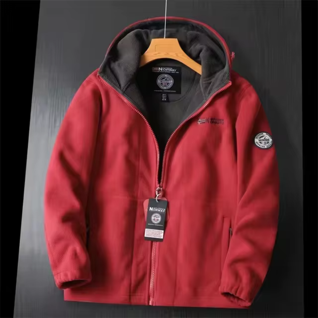 Polar Fleece Herrejakke - Vinter - Hette