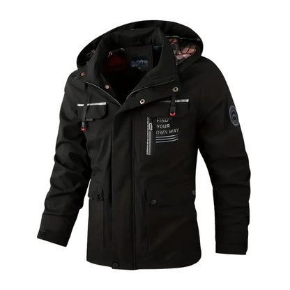 Herre softshell outdoorjakke – vindtett & vanntett – høst