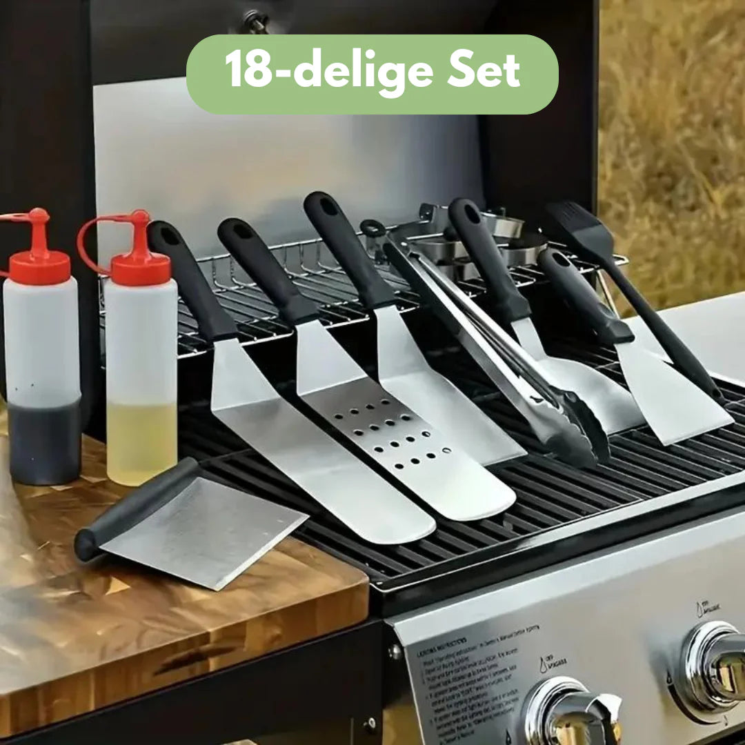 18-delt BBQ-sæt – Grillen