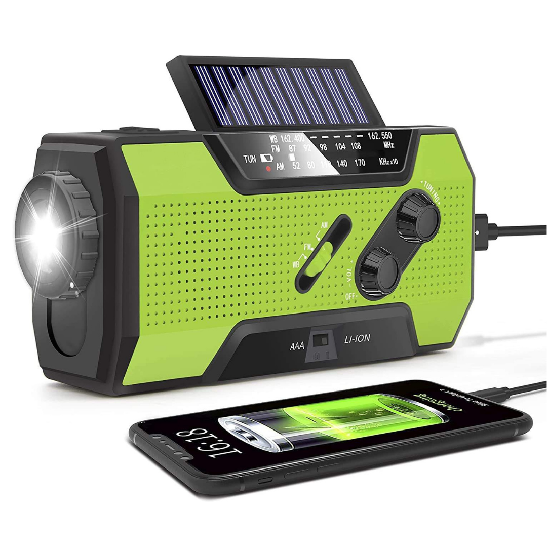 Nødradio – Alt-i-ett & Solenergi – 4000mAh Batteri