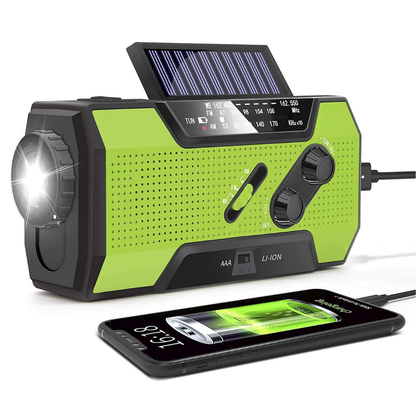 Nødradio – Alt-i-ett & Solenergi – 4000mAh Batteri