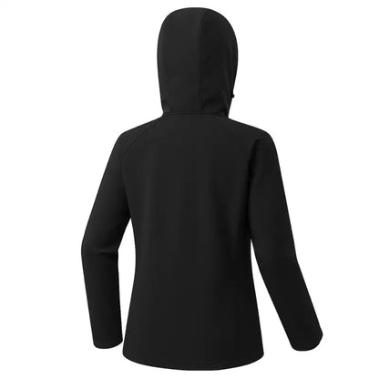Softshell jakke dame lukket helt op til hagen