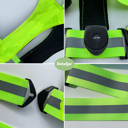LED Sikkerhedsvest – Reflekterende – Løbevest