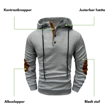 Outdoor herrehoodie – comfort stretch – efterår