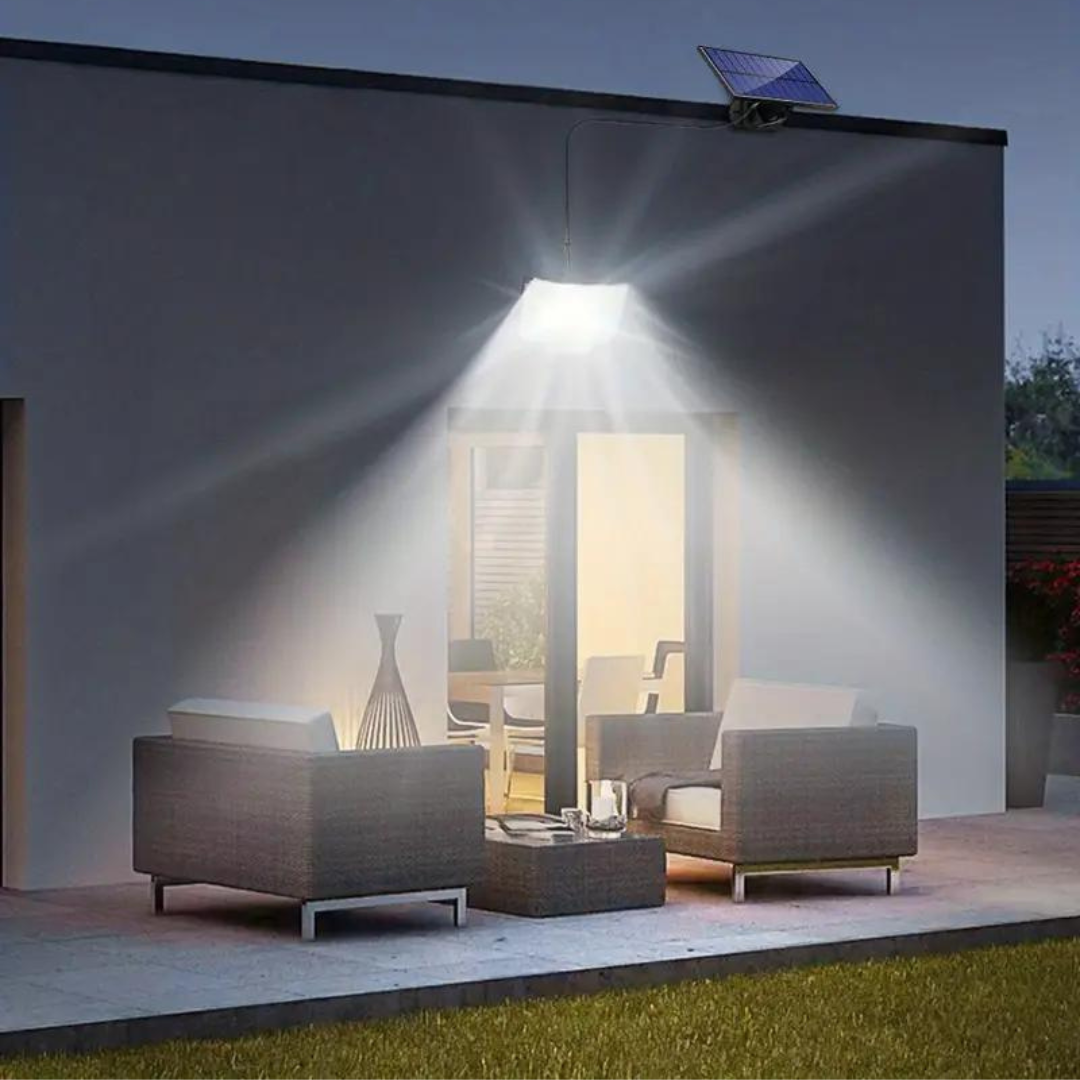 OutdoorHaven | Utendørs Solcellelampe Med Bevegelsessensor - 200 LED