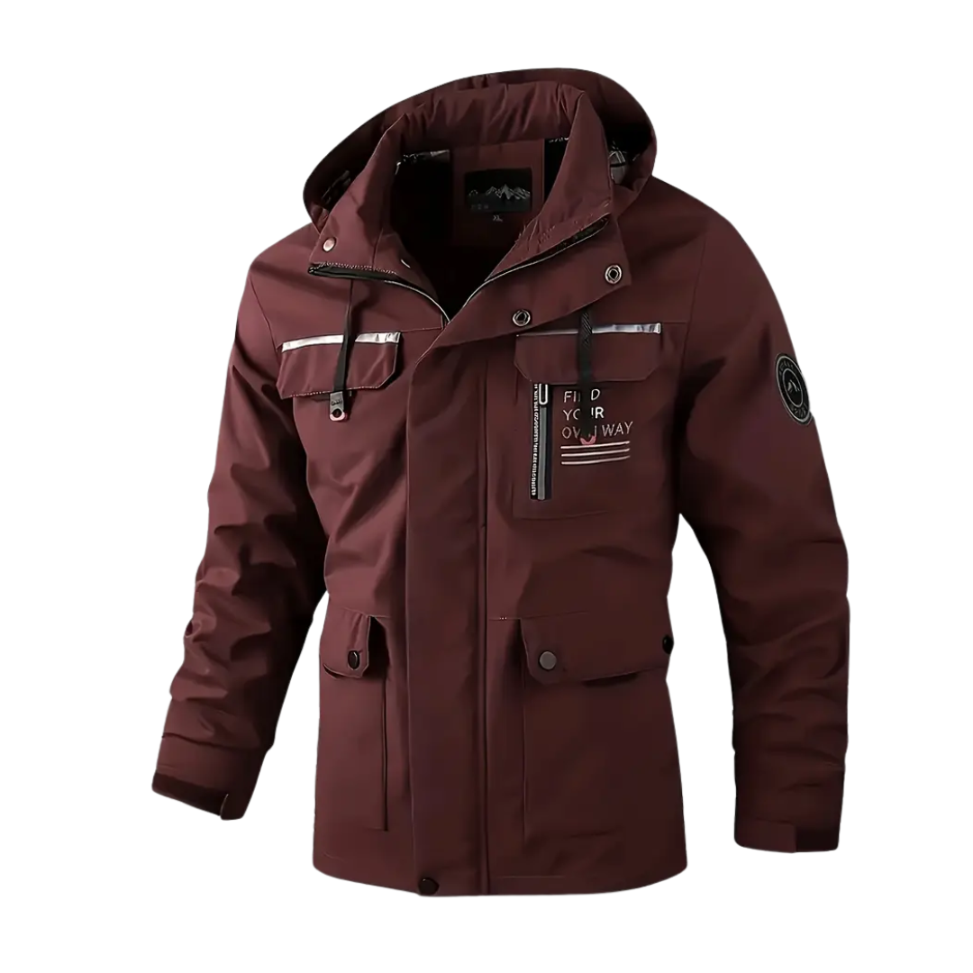 Herre softshell outdoorjakke – vindtett & vanntett – høst
