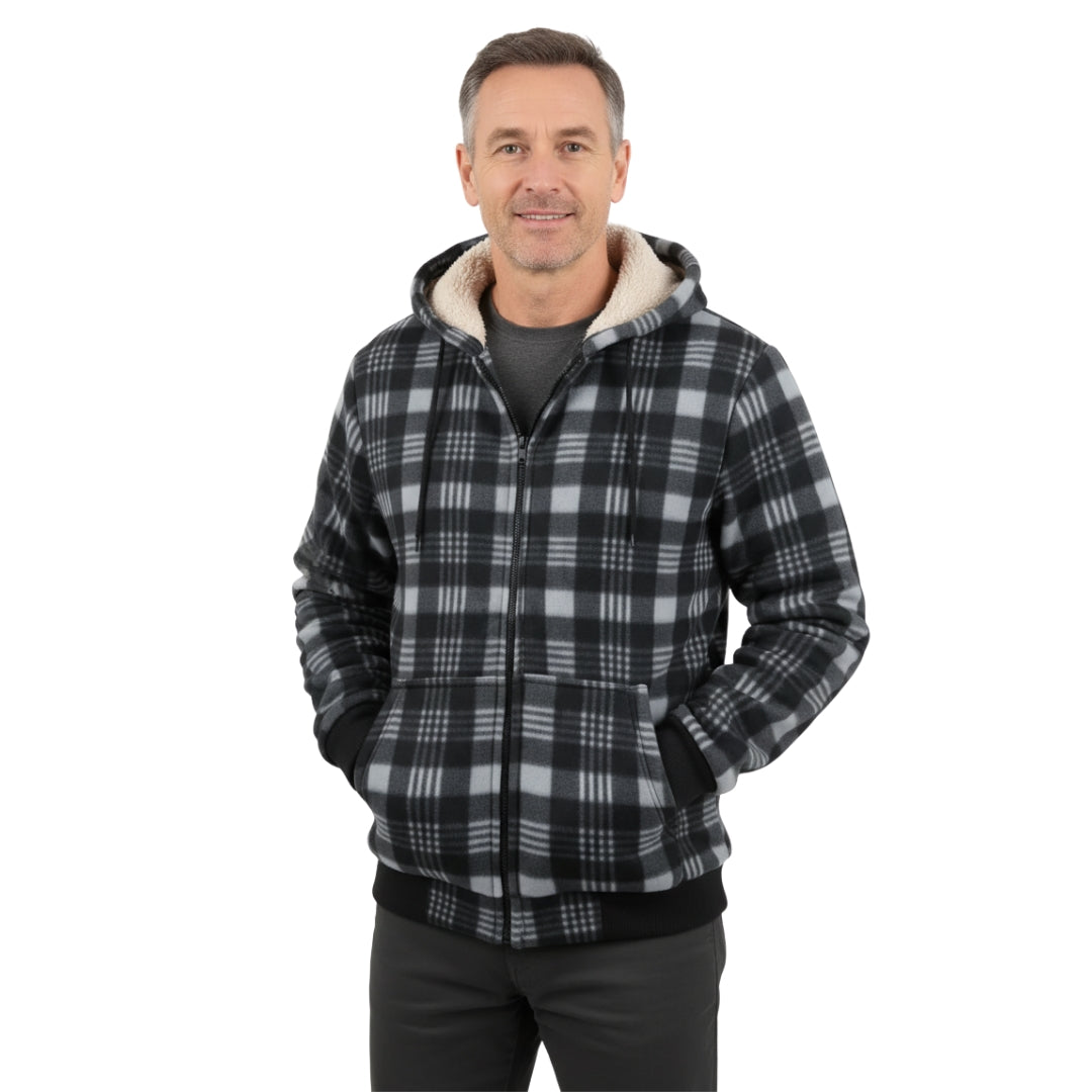 Fleece Hoodie – Sherpa Fôret – Vinterjakke