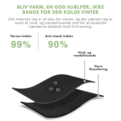 Herre Vinterhansker – Fleeceforet – Touchscreen