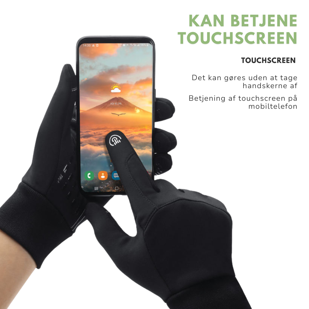 Herre Vinterhansker – Fleeceforet – Touchscreen