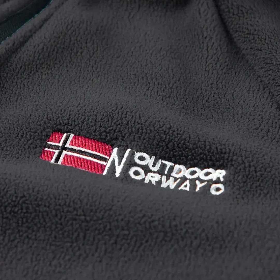 Termisk Fleecevest til Herrer – Halvglidelås & Pustende – Vinter