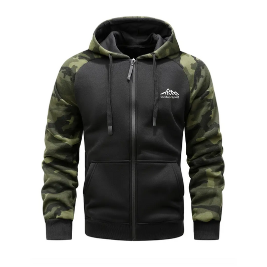 Herre Camo Fleece Hoodie – Varm & Komfortabel – Vinter & Efterår