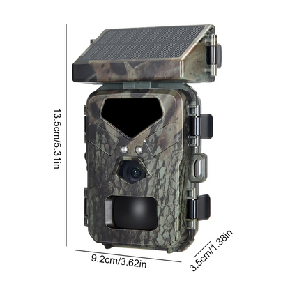 Viltkamera – 20MP Full HD – Solcellepanel – Nattesyn – Rask Registrering