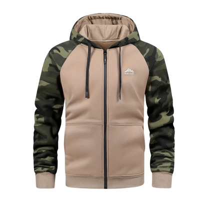 Herre Camo Fleece Hettegenser – Varm & Komfortabel – Vinter & Høst