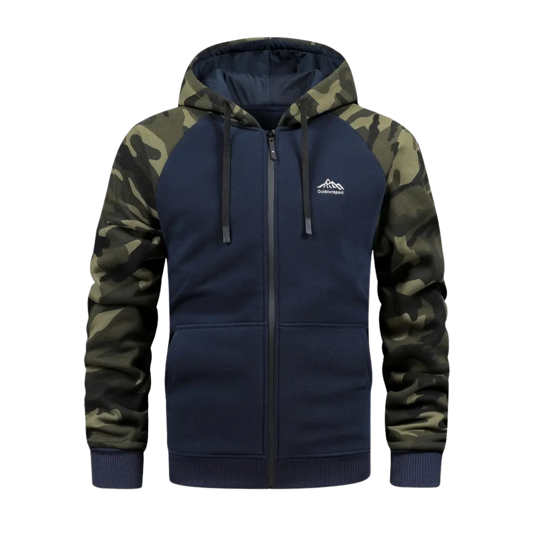 Herre Camo Fleece Hettegenser – Varm & Komfortabel – Vinter & Høst