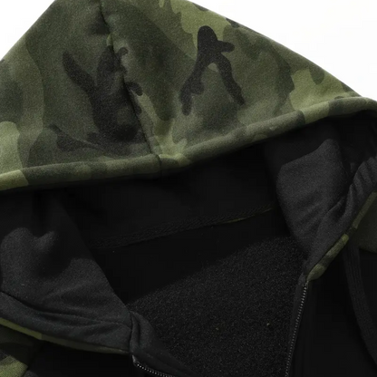Herre Camo Fleece Hettegenser – Varm & Komfortabel – Vinter & Høst