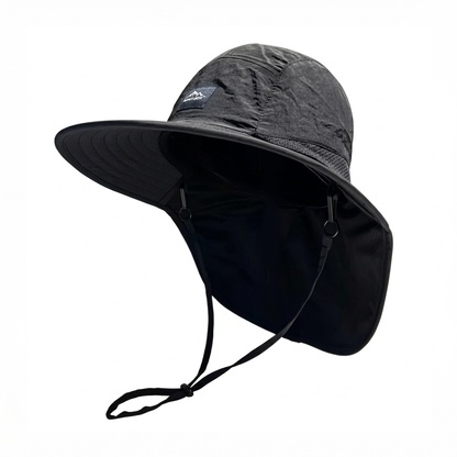 Unisex Solhatt – Bred Skjerm – Med Nakkebeskyttelse