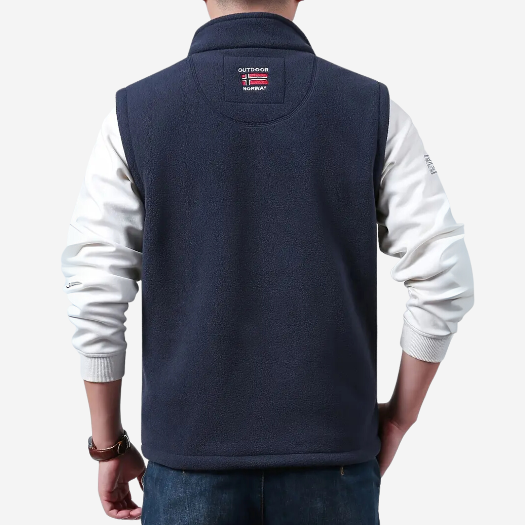 Herre Fleece Outdoor Bodywarmer – Fôret – Høst/Vinter