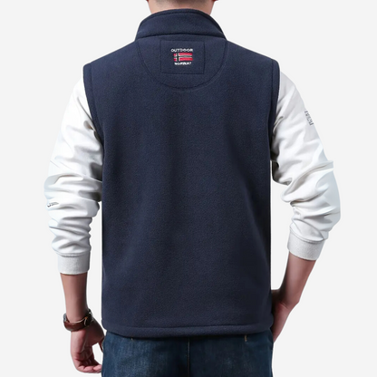 Herre Fleece Outdoor Bodywarmer – Fôret – Høst/Vinter