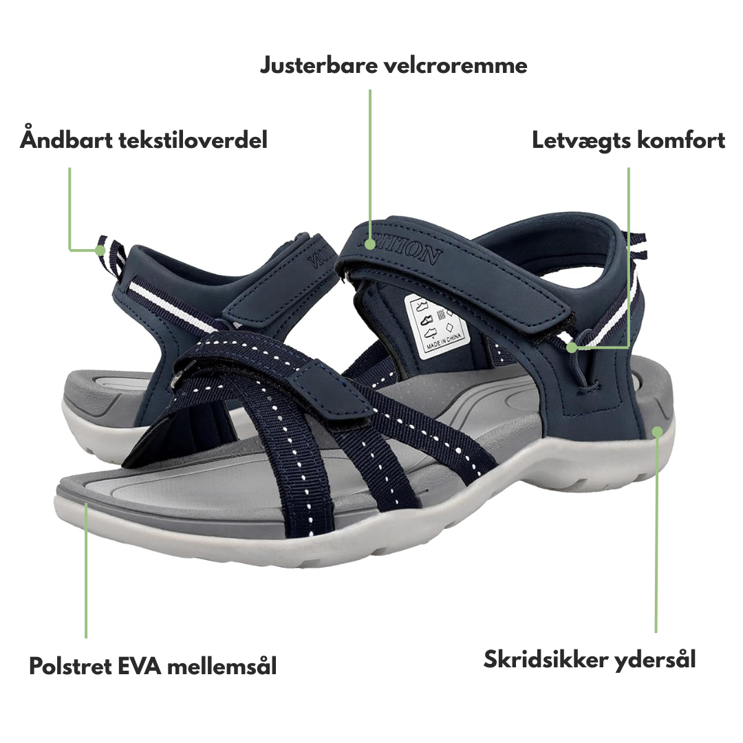Dame Vandrersandaler – Lettvekt – Skli-sikre & Komfortable