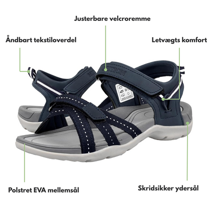 Dame Vandrersandaler – Lettvekt – Skli-sikre & Komfortable