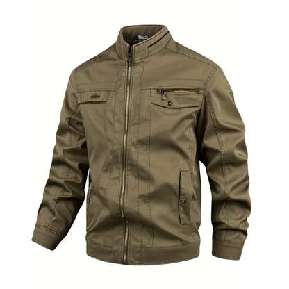 Herre bomulls høstjakke – vindtett & casual – outdoor