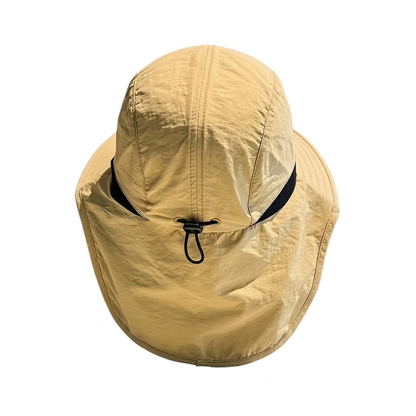 Unisex Solhatt – Bred Skjerm – Med Nakkebeskyttelse