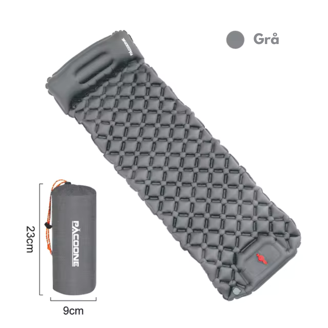Udendørs nylon-soveunderlag - camping - indbygget pumpe