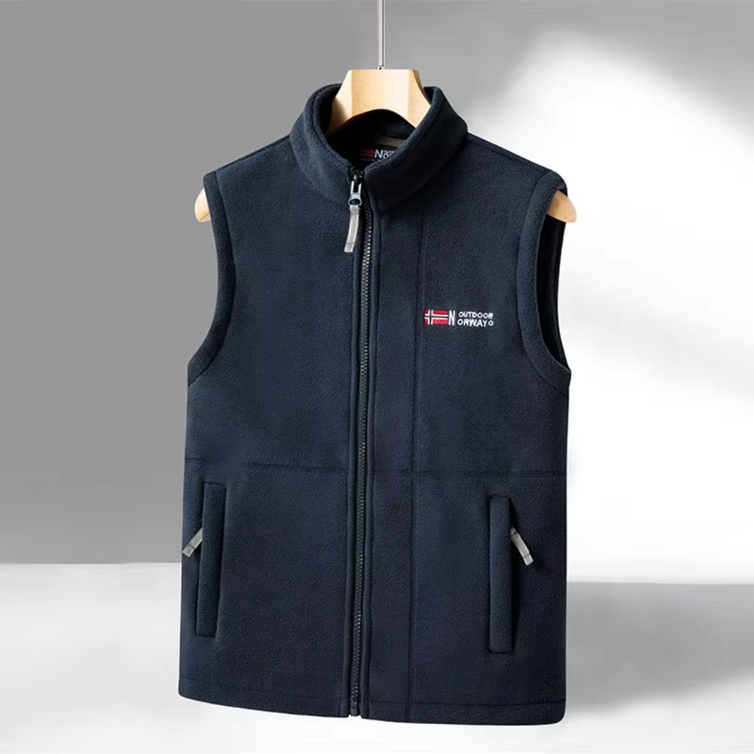 Herre Fleece Outdoor Bodywarmer – Fôret – Høst/Vinter