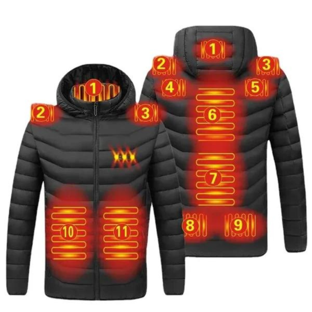 Opvarmet Jakke - 11 Zoner - Vinterjakke