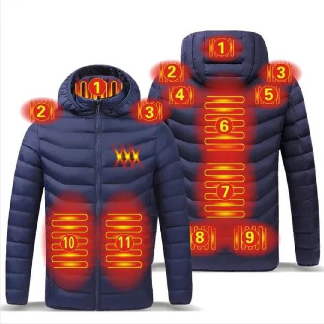 Opvarmet Jakke - 11 Zoner - Vinterjakke