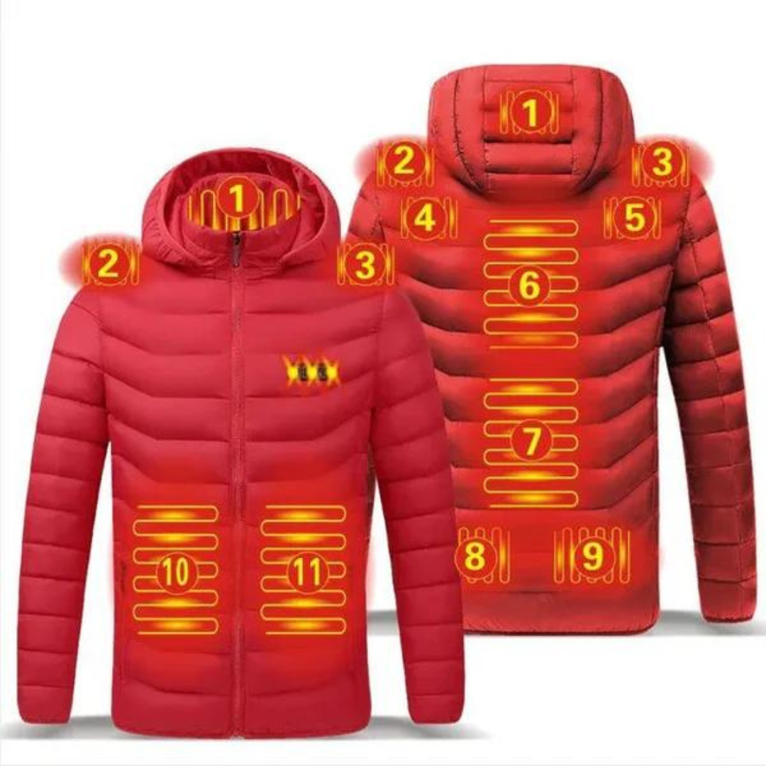 Opvarmet Jakke - 11 Zoner - Vinterjakke