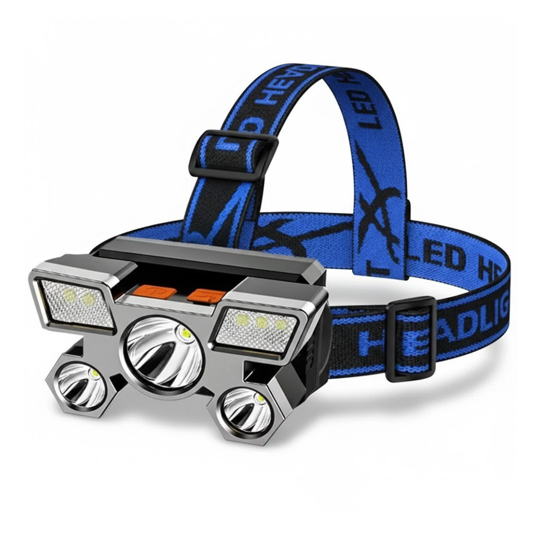 USB 5-LED pandelampe – 800 lumen – genopladelig