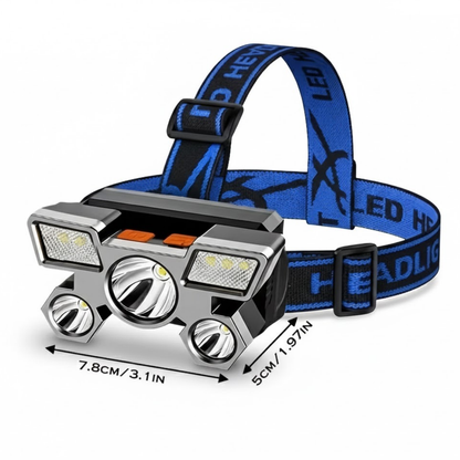 USB 5-LED pandelampe – 800 lumen – genopladelig