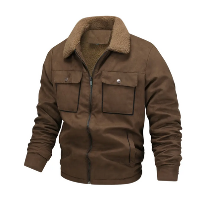 Herre outdoorjakke – fleeceforet – høst/vinter