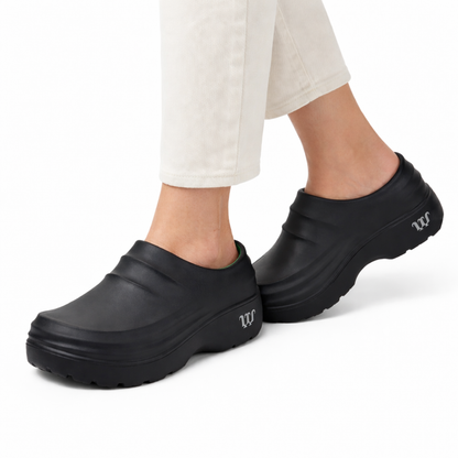 Unisex Slip-On Træsko – Vandafvisende – Støddæmpende Komfort