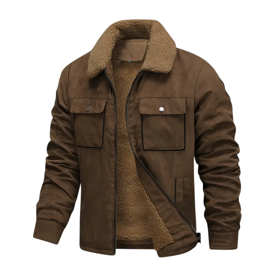 Herre outdoorjakke – fleeceforet – høst/vinter