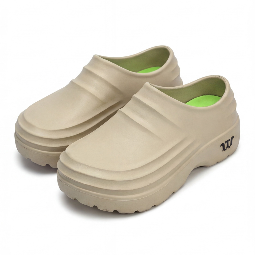 Unisex Slip-On Træsko – Vandafvisende – Støddæmpende Komfort