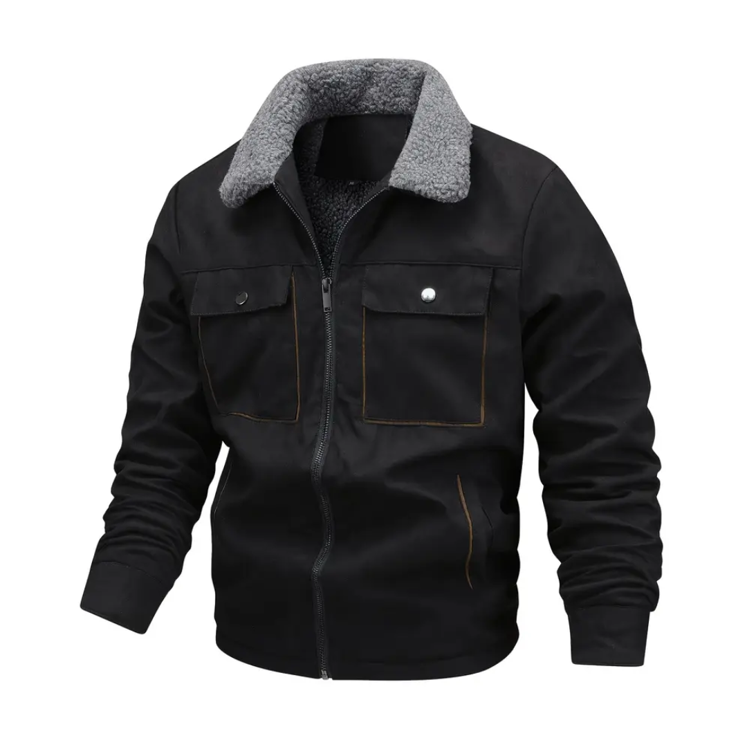 Herre outdoorjakke – fleeceforet – høst/vinter